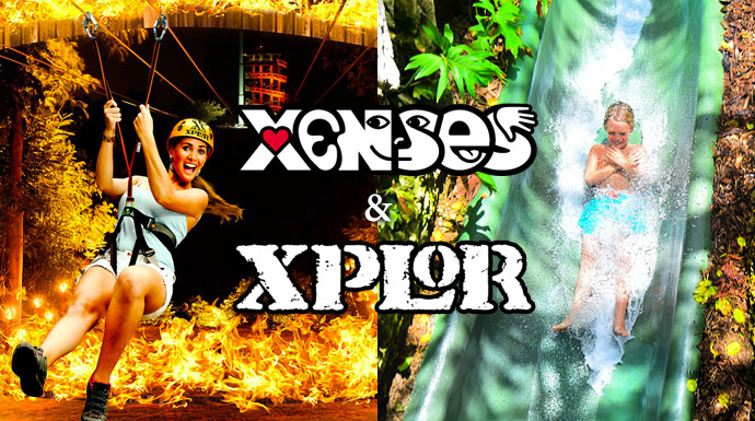 Combo tour 2 parks in one day, Xenses and Xplor fuefo