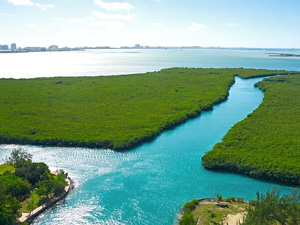 Laguna Nichupte en Cancun